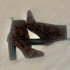 Ferragamo Leopard Print Ankle Boots